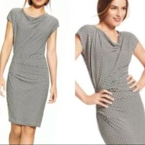 CAbi Monroe Black White Sheath Dress #614 Size S